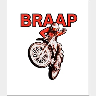 Braap Vintage Motocross Posters and Art